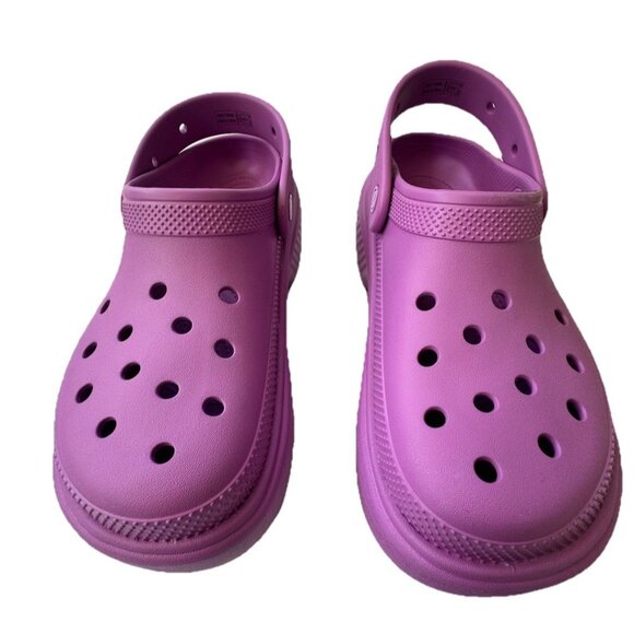 Crocs Stomp Clogs Women's Size 11 Lavender Platform Slip On Shoes NWOT - Picture 2 of 8